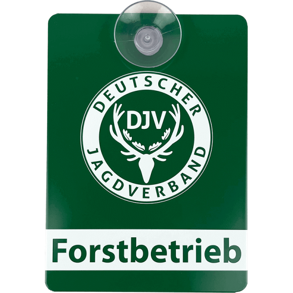 DJV-Autoschild "Forstbetrieb" (Aluminium)