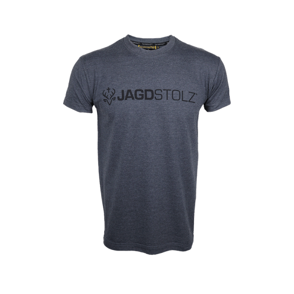 Jagdstolz T-Shirt Grau Logo 21 Black